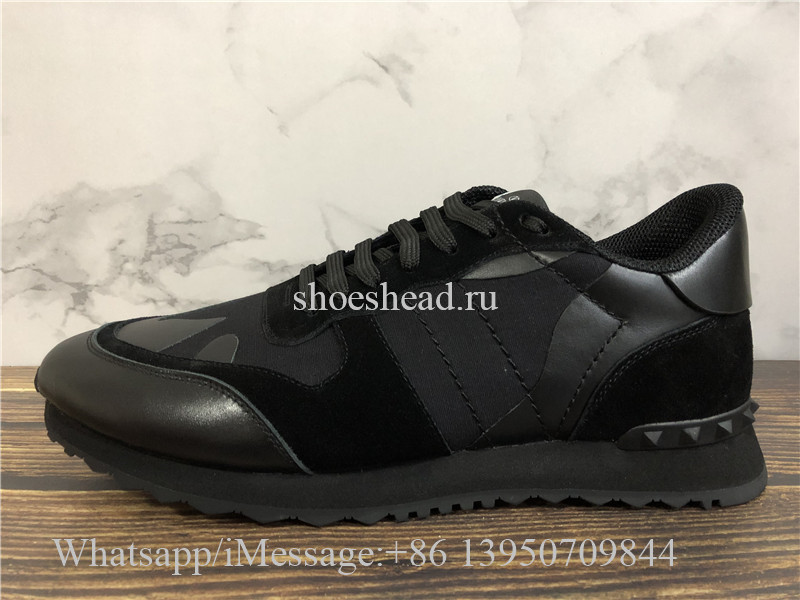 Valentino Garavani Rockrunner Black Camo Sneaker