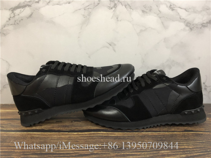 Valentino Garavani Rockrunner Black Camo Sneaker