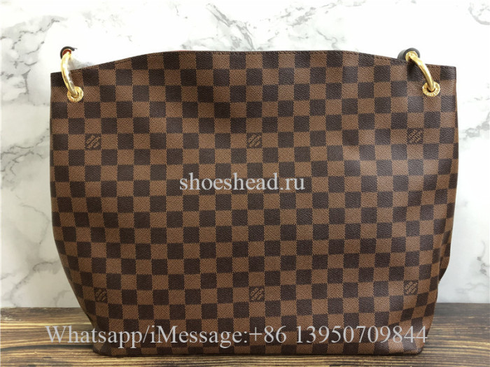 Original  Louis Vuitton Graceful MM Damier Ebene Canvas Handbag