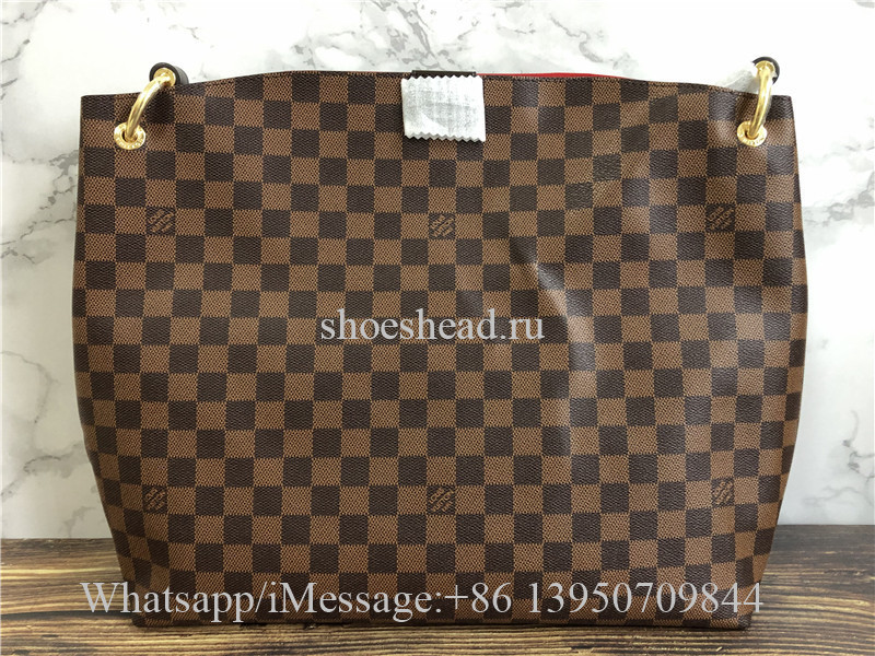 Original  Louis Vuitton Graceful MM Damier Ebene Canvas Handbag
