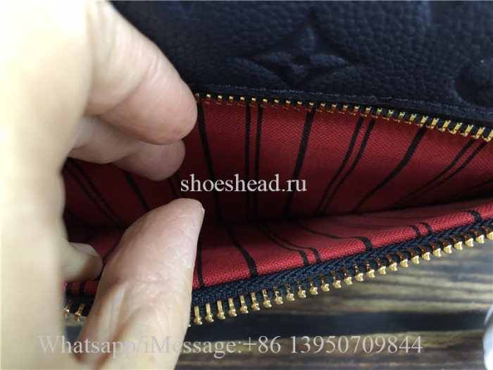 Original Louis Vuitton Pochette Métis Marine Rouge Monogram Empreinte Leather handbag