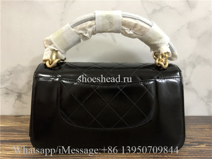 Original Quality Chanel Black Leather Crossbody Bag