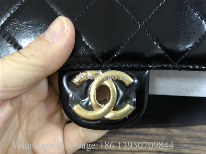 Original Quality Chanel Black Leather Crossbody Bag