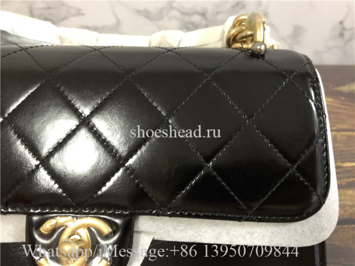 Original Quality Chanel Black Leather Crossbody Bag