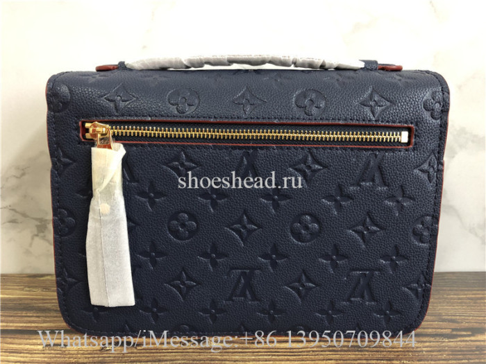 Original Louis Vuitton Pochette Métis Marine Rouge Monogram Empreinte Leather handbag