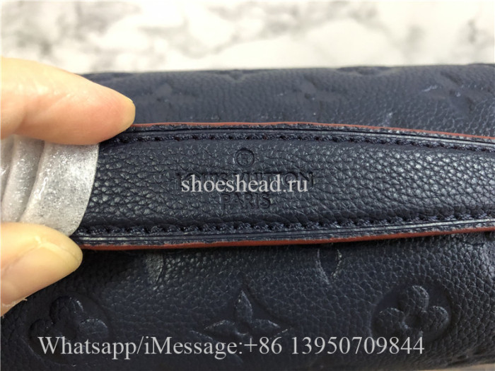 Original Louis Vuitton Pochette Métis Marine Rouge Monogram Empreinte Leather handbag