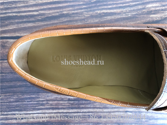 Super Quality Louis Vuitton Dress Brown Shoes Loafer