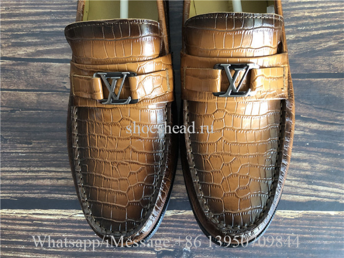 Super Quality Louis Vuitton Dress Brown Shoes Loafer
