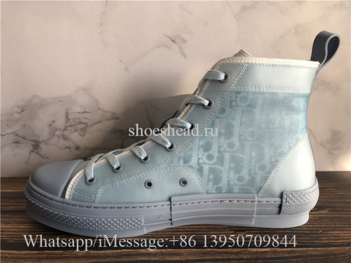 Dior B23 High Top Sneaker Dior Oblique Blue