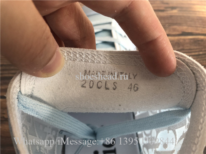 Dior B23 High Top Sneaker Dior Oblique Blue