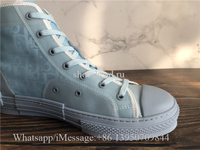 Dior B23 High Top Sneaker Dior Oblique Blue