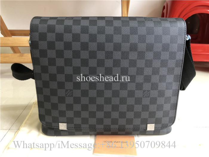 Original Louis Vuitton Damier Graphite District GM Messenger Bag