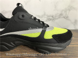 Super Quality Dior B22 Sneaker Calfskin Technical Knit Black Lemon Green