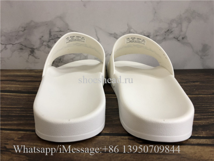 Balenciaga White Calfskin Slides