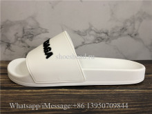 Balenciaga White Calfskin Slides