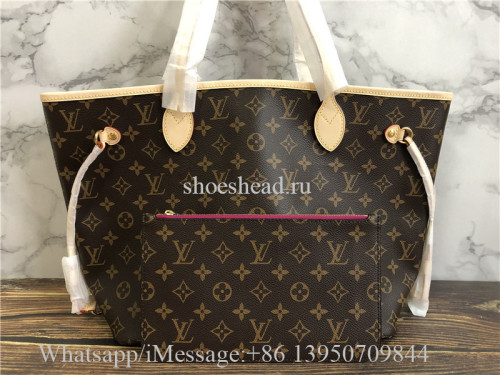 Original Louis Vuitton Monogram Peach Rose Ballerine Neverfull GM Bag