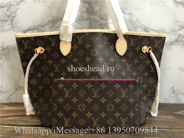 Original Louis Vuitton Monogram Peach Rose Ballerine Neverfull GM Bag