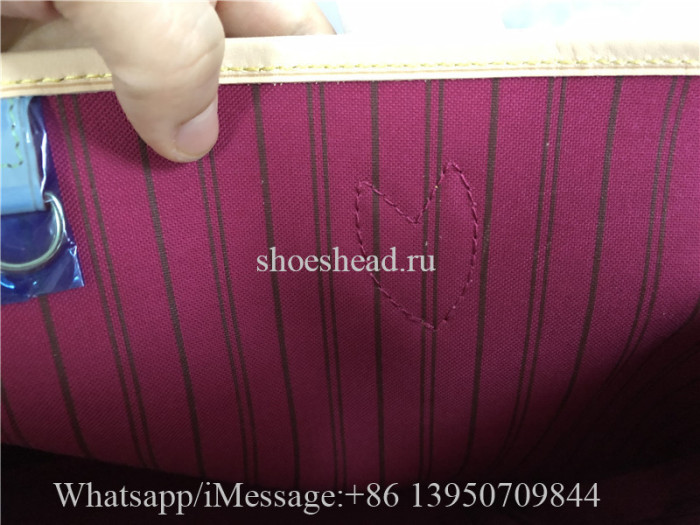 Original Louis Vuitton Monogram Peach Rose Ballerine Neverfull GM Bag