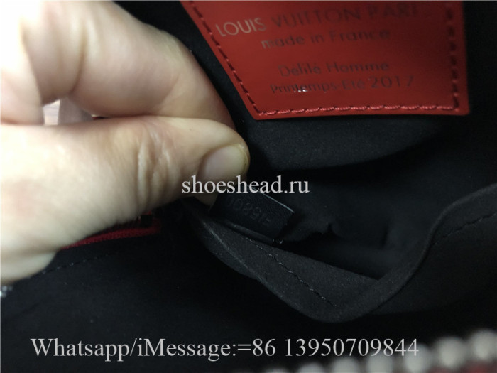 Original Louis Vuitton Red Epi Leather Danube Supreme Collaboration Bag
