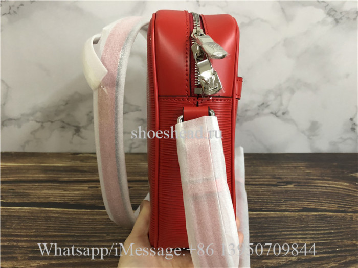 Original Louis Vuitton x Supreme Danube Epi PM Red Bag