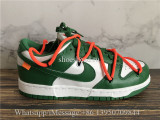 Off-White x Nike Dunk Low Pine Green