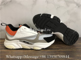 Super Quality Dior B22 Sneaker Calfskin Technical Knit Orange White