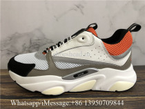 Super Quality Dior B22 Sneaker Calfskin Technical Knit Orange White