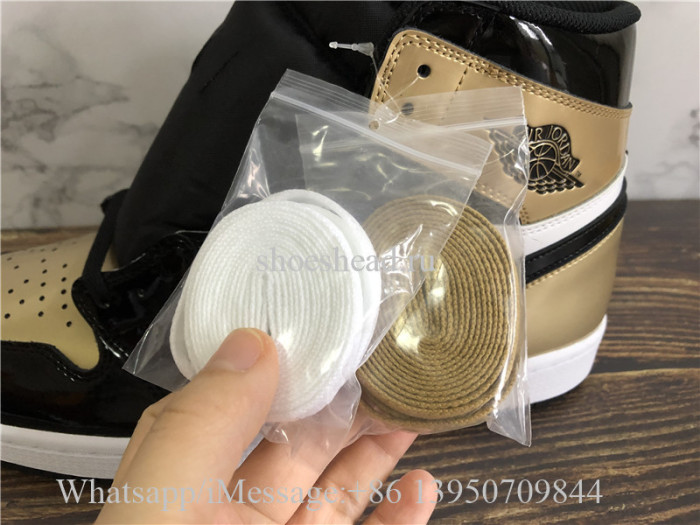 Air Jordan 1 Retro High NRG Patent Gold Toe