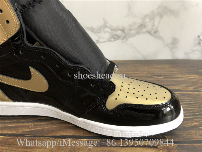 Air Jordan 1 Retro High NRG Patent Gold Toe