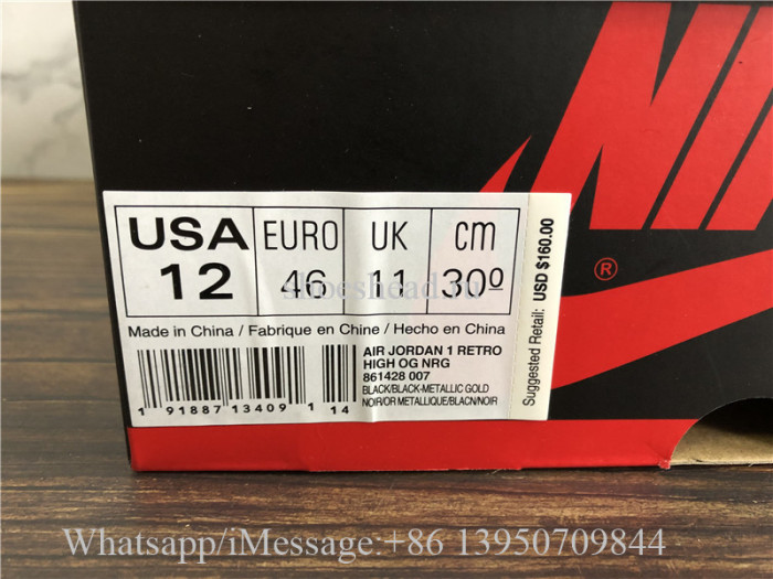 Air Jordan 1 Retro High NRG Patent Gold Toe