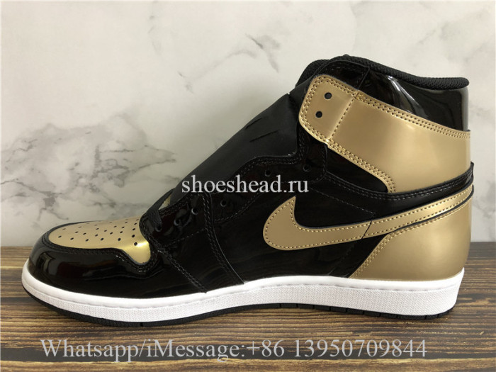 Air Jordan 1 Retro High NRG Patent Gold Toe