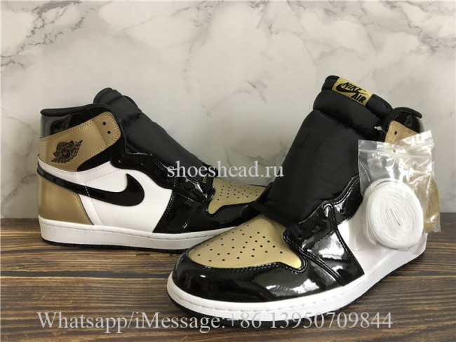 Air Jordan 1 Retro High NRG Patent Gold Toe