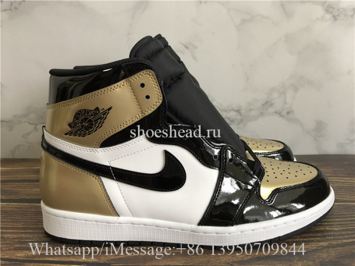 Air Jordan 1 Retro High NRG Patent Gold Toe