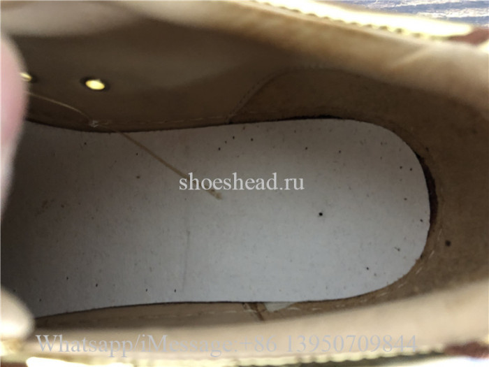 Christian Louboutin Spike Flat Low Top Sneaker Golden