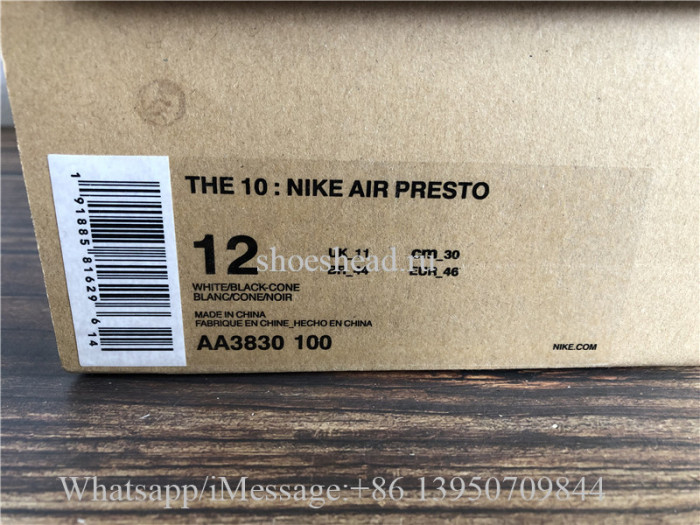 Off White x Nike Air Presto White