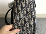 Original Quality Christian Dior Black Dior Oblique Jacquard Backpack