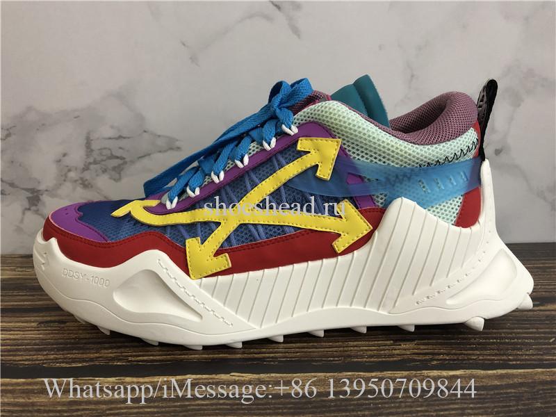 Virgil Abloh Debuts New Off-White ODSY-1000 Sneaker Blue Purple Red
