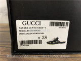 Gucci Princetown Bee & Star Embroidered Leather Slipper Loafer