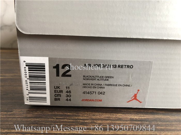 Air Jordan 13 Altitude Black Green
