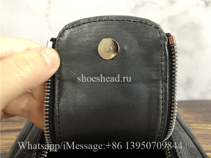 Original Louis Vuitton Toilet Pouch PM Damier Graphite Canvas Dopp Kit Bag