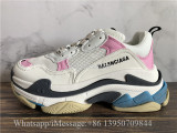 Balenciaga Triple S Trainer White Pink Blue