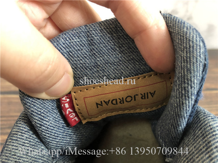 Levis x Air Jordan 4 Denim Blue