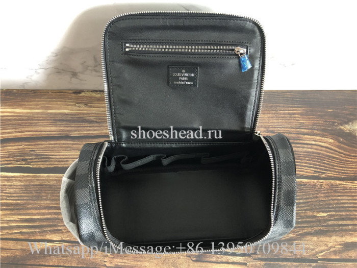 Original Louis Vuitton Toiletry Pouch Damier Graphite Bag