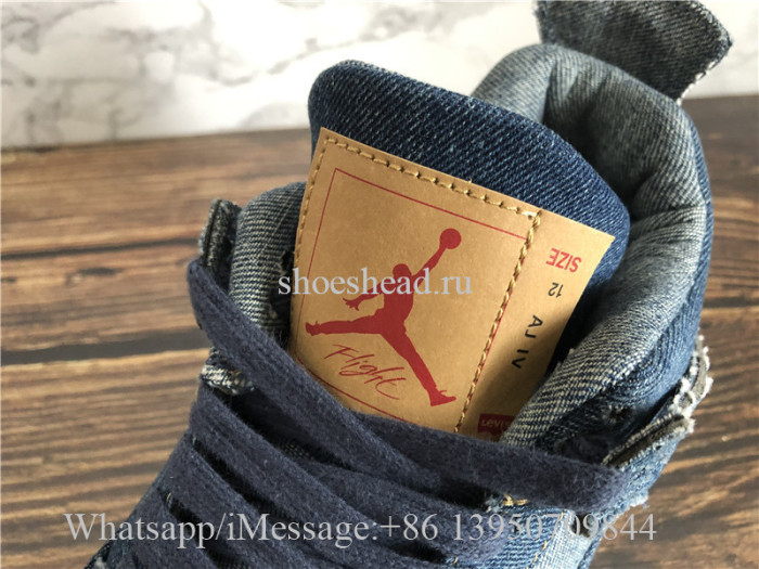 Levis x Air Jordan 4 Denim Blue