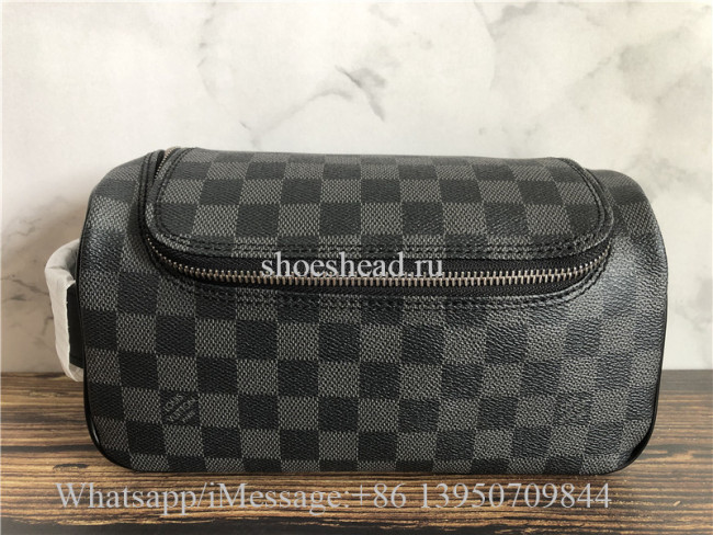 Original Louis Vuitton Toiletry Pouch Damier Graphite Bag