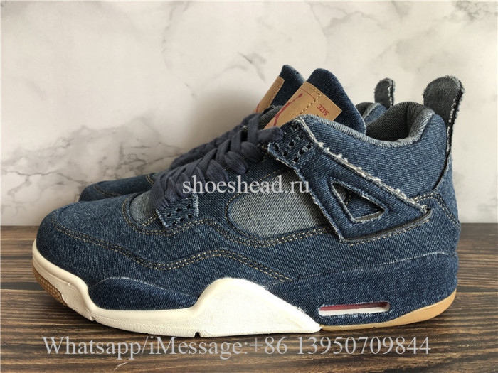 Levis x Air Jordan 4 Denim Blue