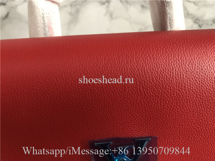 Original Louis Vuitton Lockme Backpack Rubis M41814