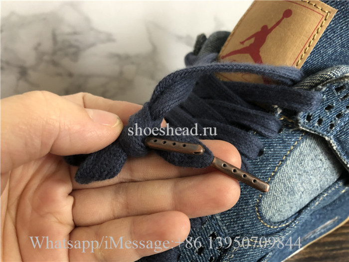 Levis x Air Jordan 4 Denim Blue