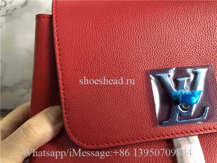 Original Louis Vuitton Lockme Backpack Rubis M41814