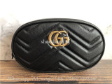 Original Gucci GG Marmont Matelassé Leather Belt Bag